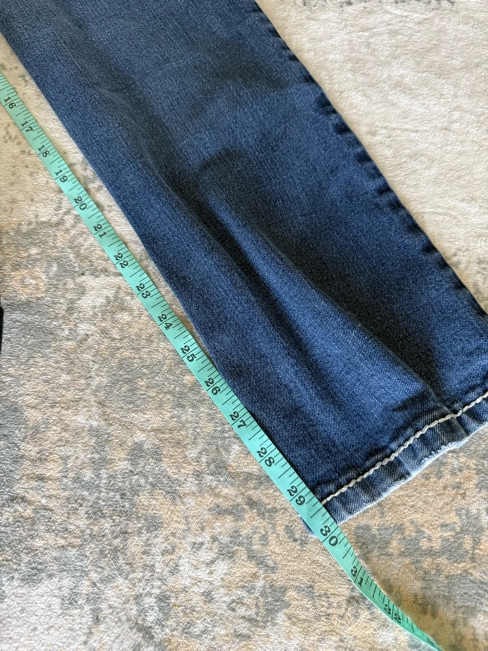 Maurices Women’s Dark Blue Flare Jeans with Rhinestone Details, Size 7/8 Short - Picture 6 of 9
